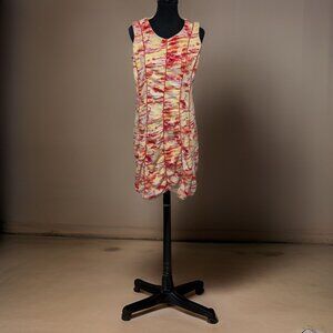 Anthony Richards Vintage 90s Sherbet Multicolored Women's Size Lg Stretch Dress